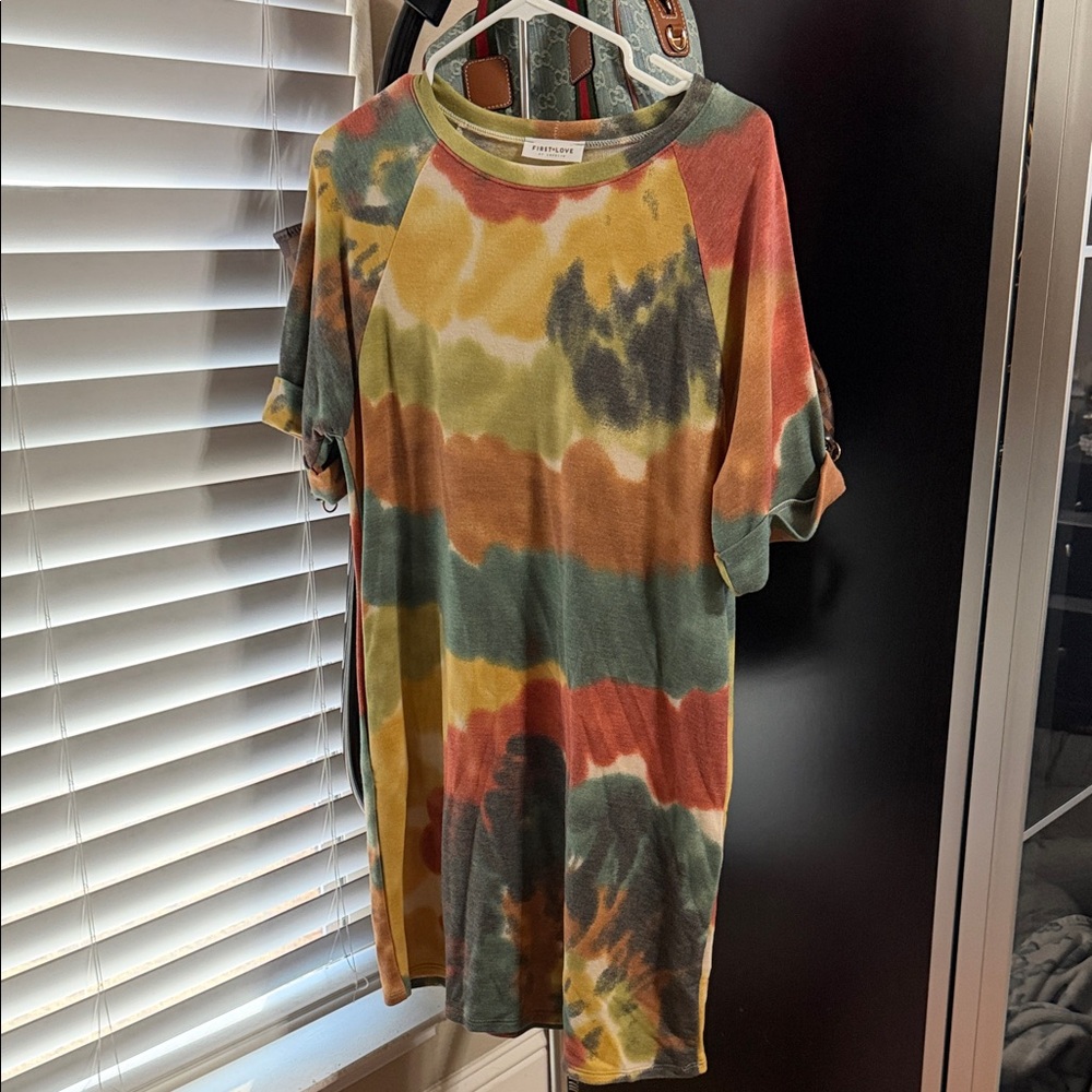First Love Multicolor Tie-Dye Dress